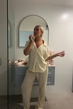 La Fleur Short Sleeve Shirt & Long Pyjama Pant