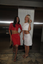 Ari Skirt -Cherry Red