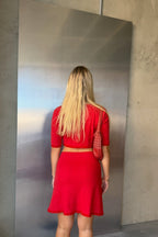Ari Skirt -Cherry Red