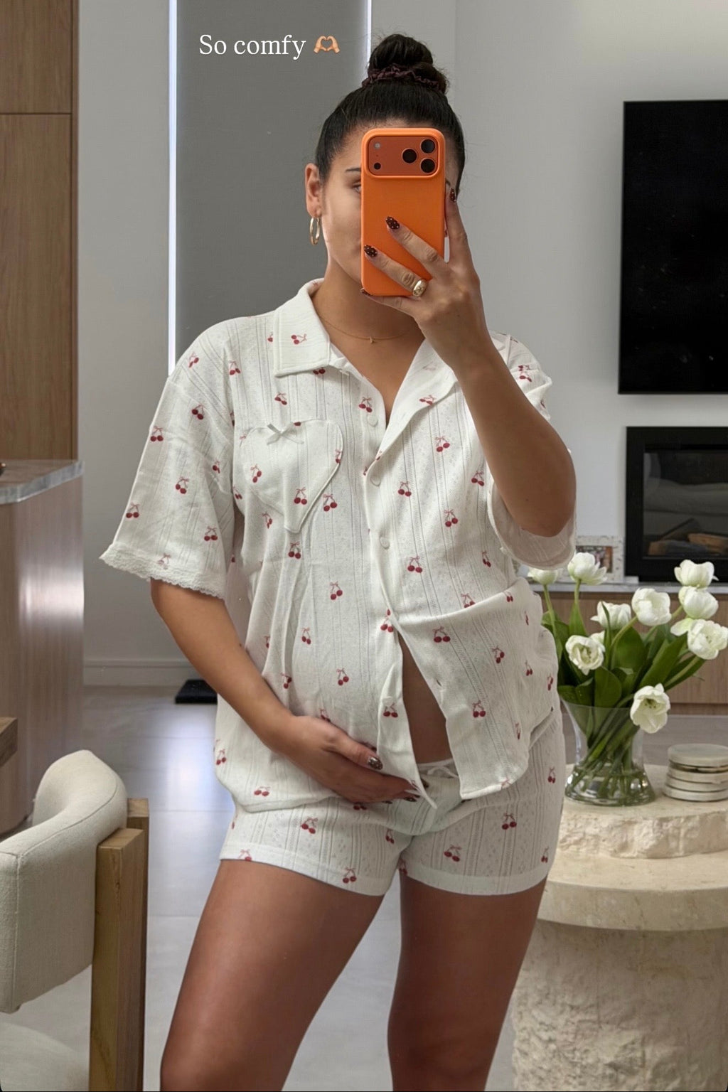 Cherie Button Up Shirt & Shorts