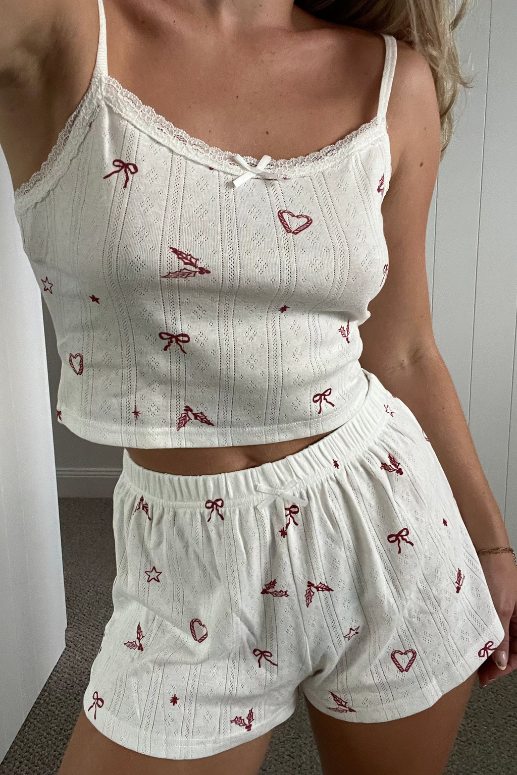 Mistletoe Singlet & Shorts Set