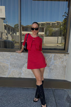 Bella Cardigan - Cherry Red