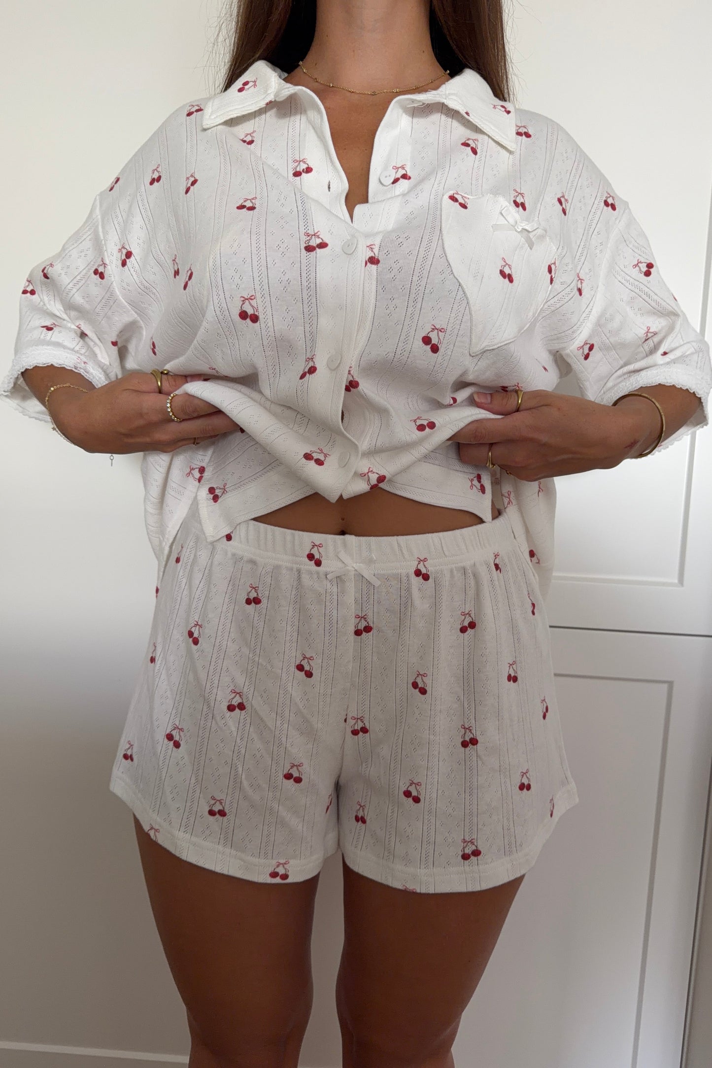 Cherie Button Up Shirt & Shorts