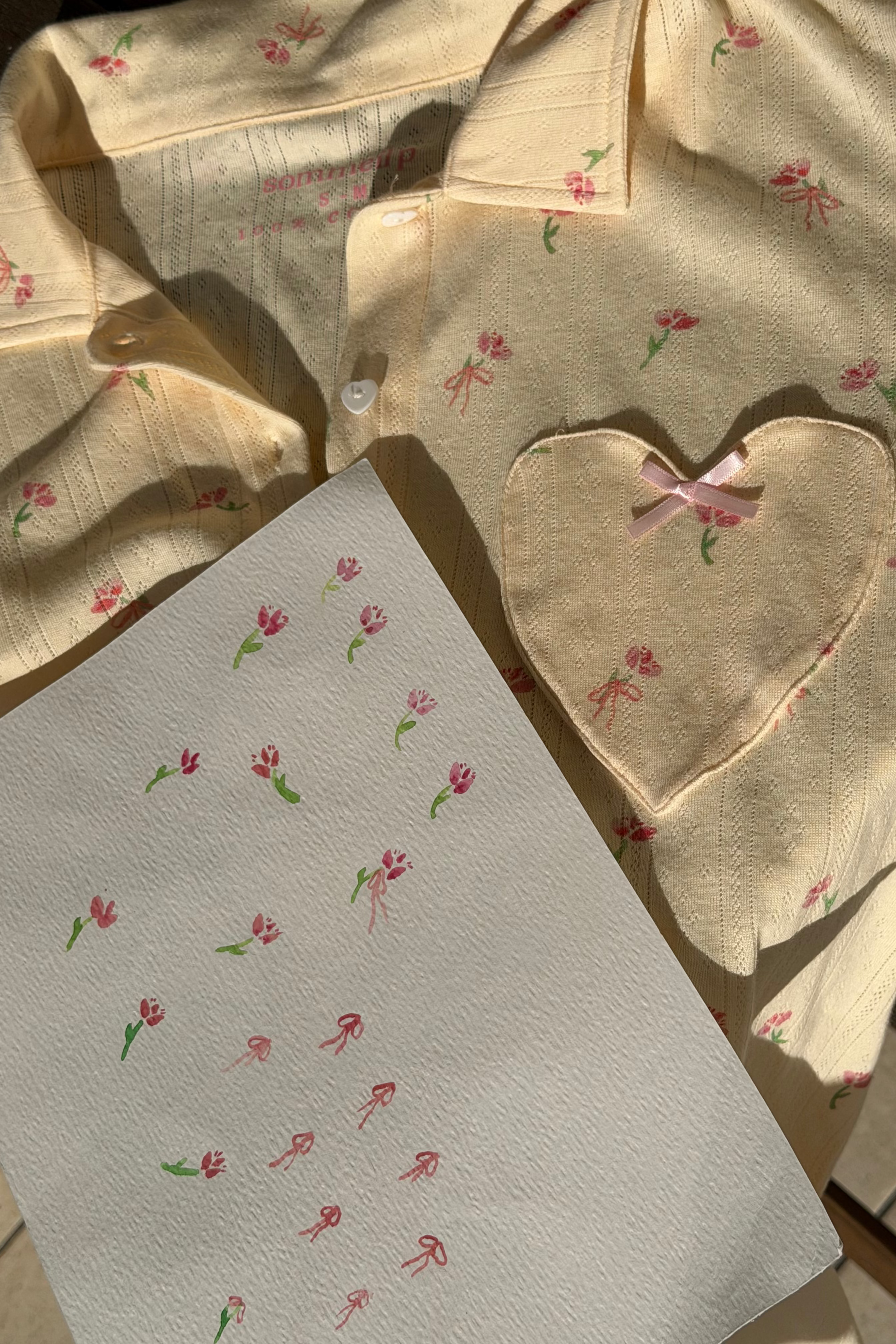 Pink Petal Long Pyjama Set