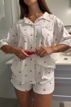 Cherie Button Up Shirt & Shorts