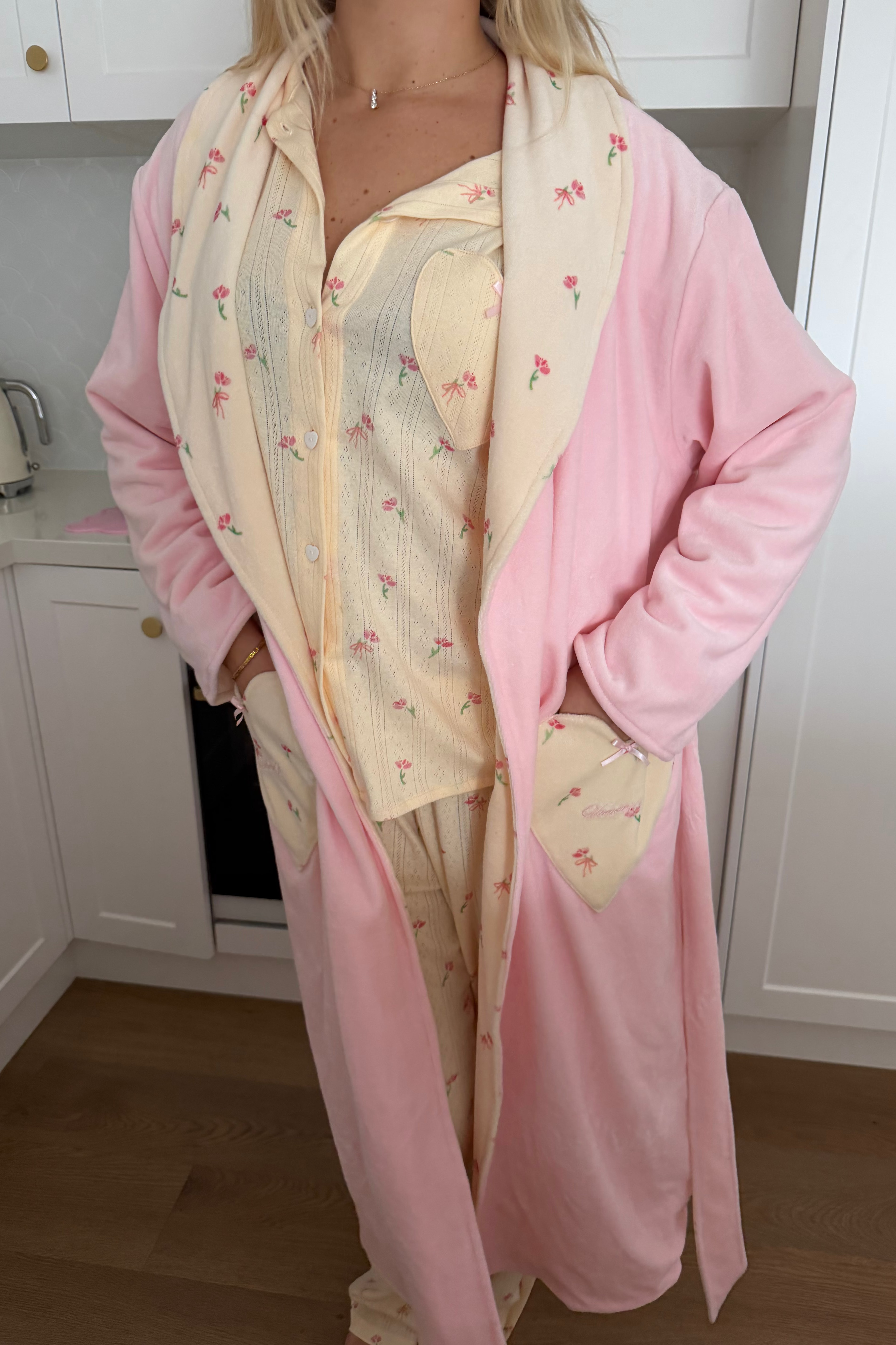 Pink Petal Long Pyjama Set