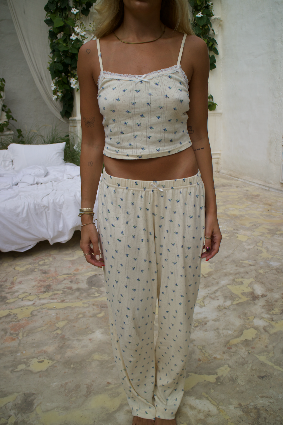 La Fleur Singlet & Long Pyjama Pant