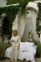 La Fleur Short Sleeve Shirt & Long Pyjama Pant