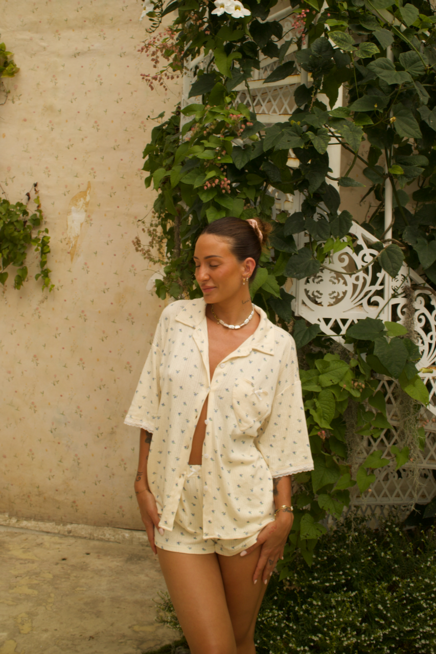 La Fleur Button up Shirt & Shorts