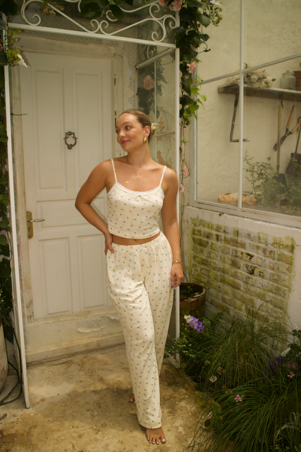 La Fleur Singlet & Long Pyjama Pant