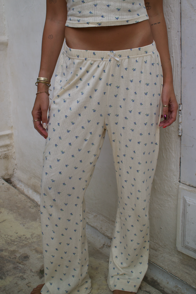 La Fleur Short Sleeve Shirt & Long Pyjama Pant