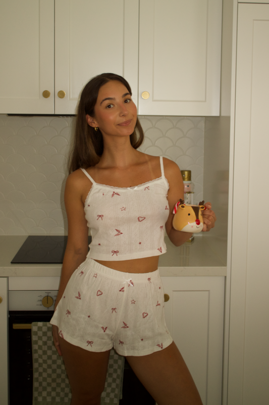 Mistletoe Singlet & Shorts Set