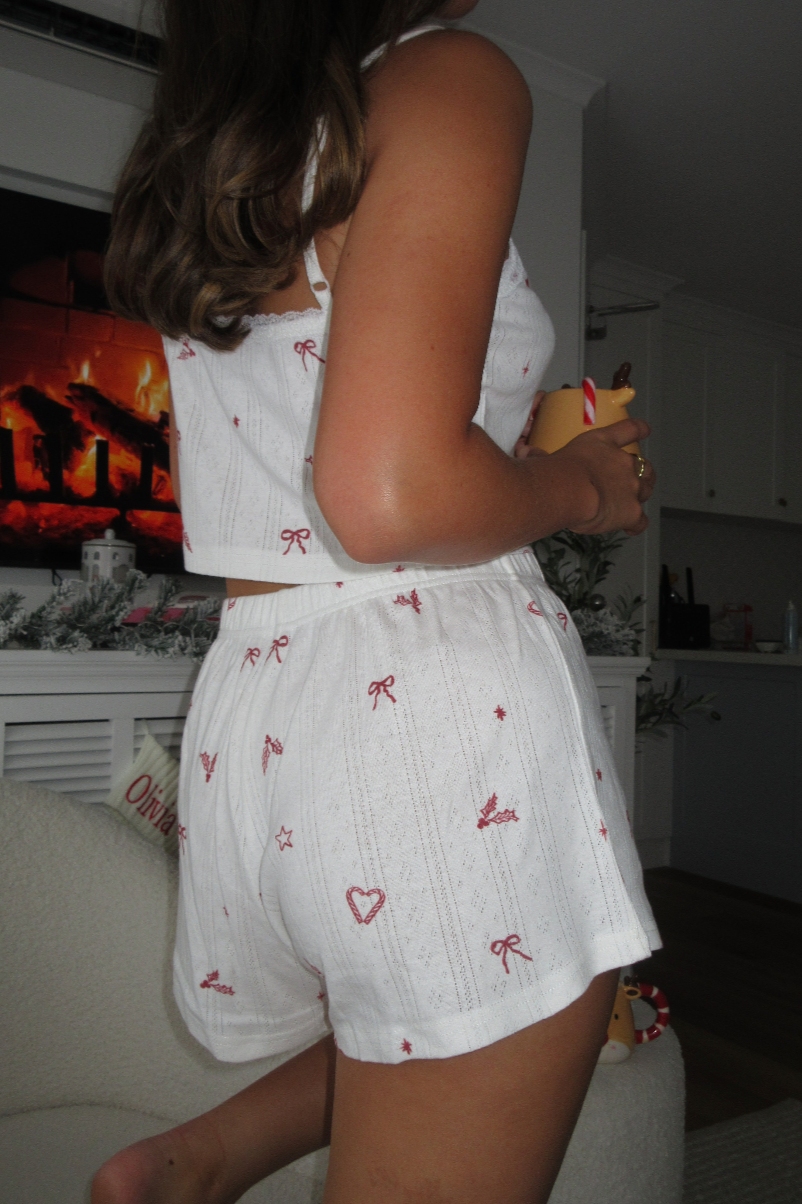 Mistletoe Singlet & Shorts Set