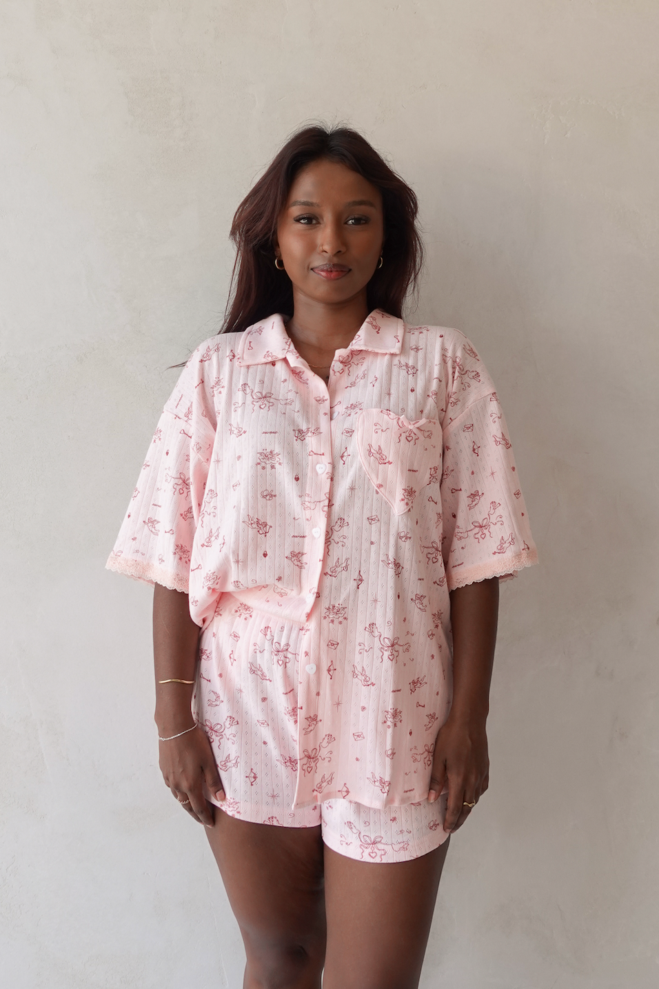 Cherub Button Up Shirt & Shorts