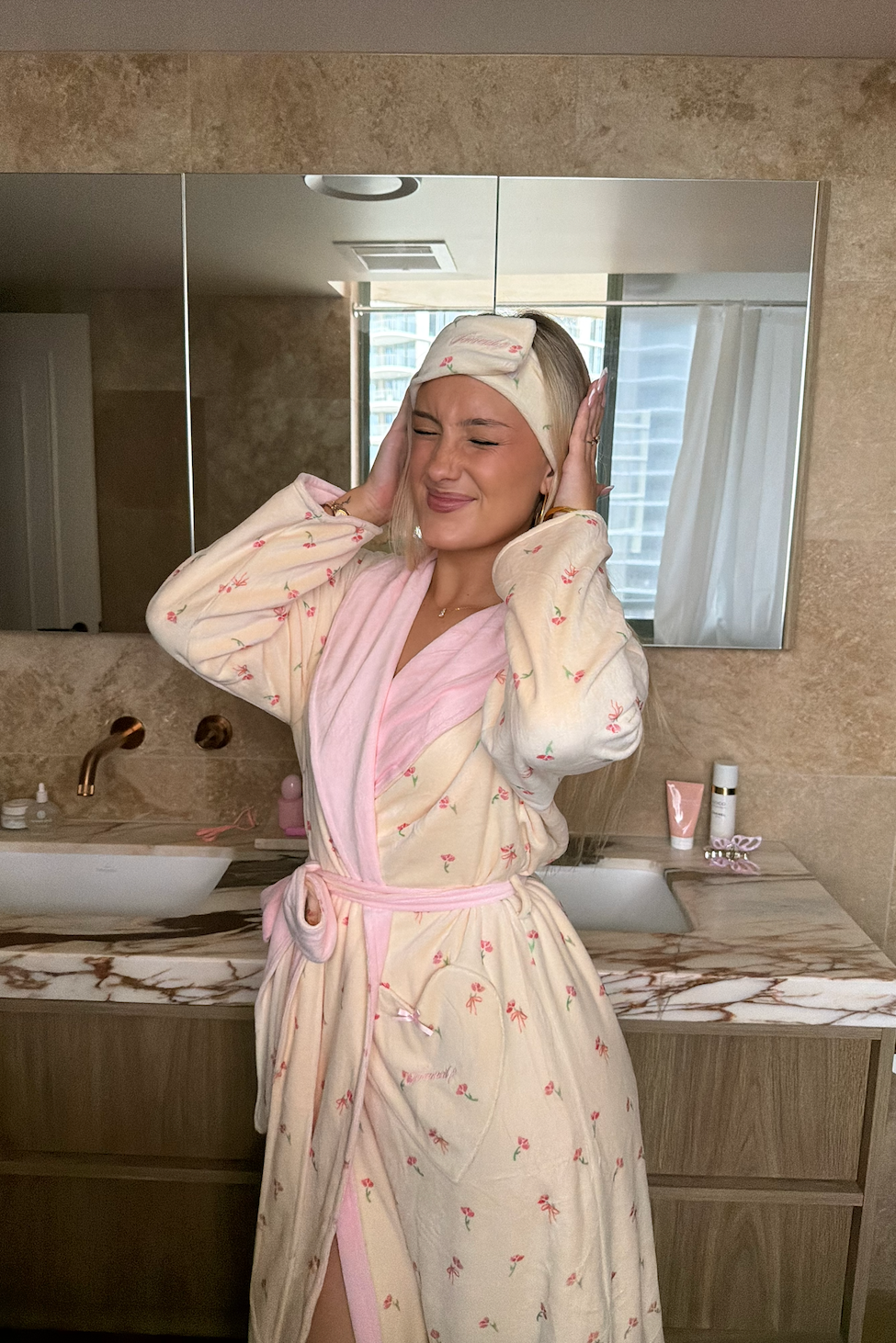 Pink Petal Getting Ready Headband