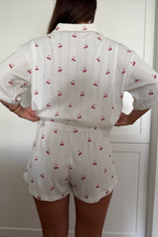 Cherie Button Up Shirt & Shorts