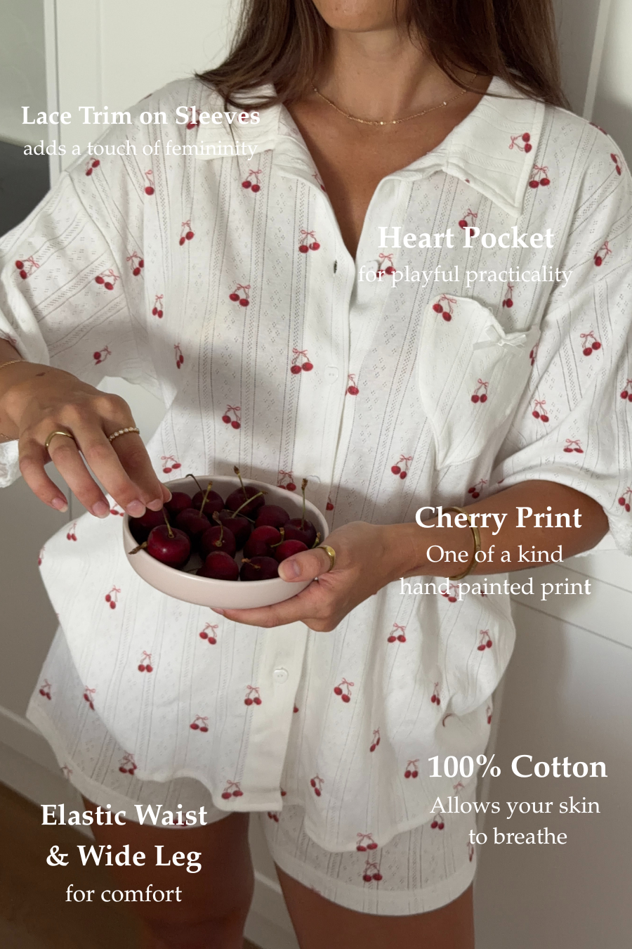 Cherie Button Up Shirt & Shorts